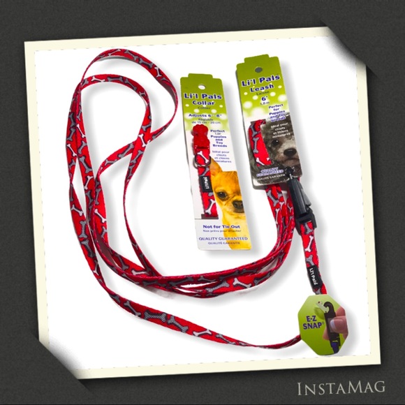 LI'L PALS Matching Collar & Leash Set (2) - Picture 1 of 13